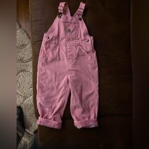 Carhartt Pink Kids Overalls 3T